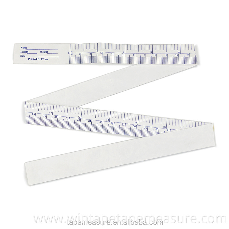 customized logo printing paper dupont medical dupont tape measure for baby